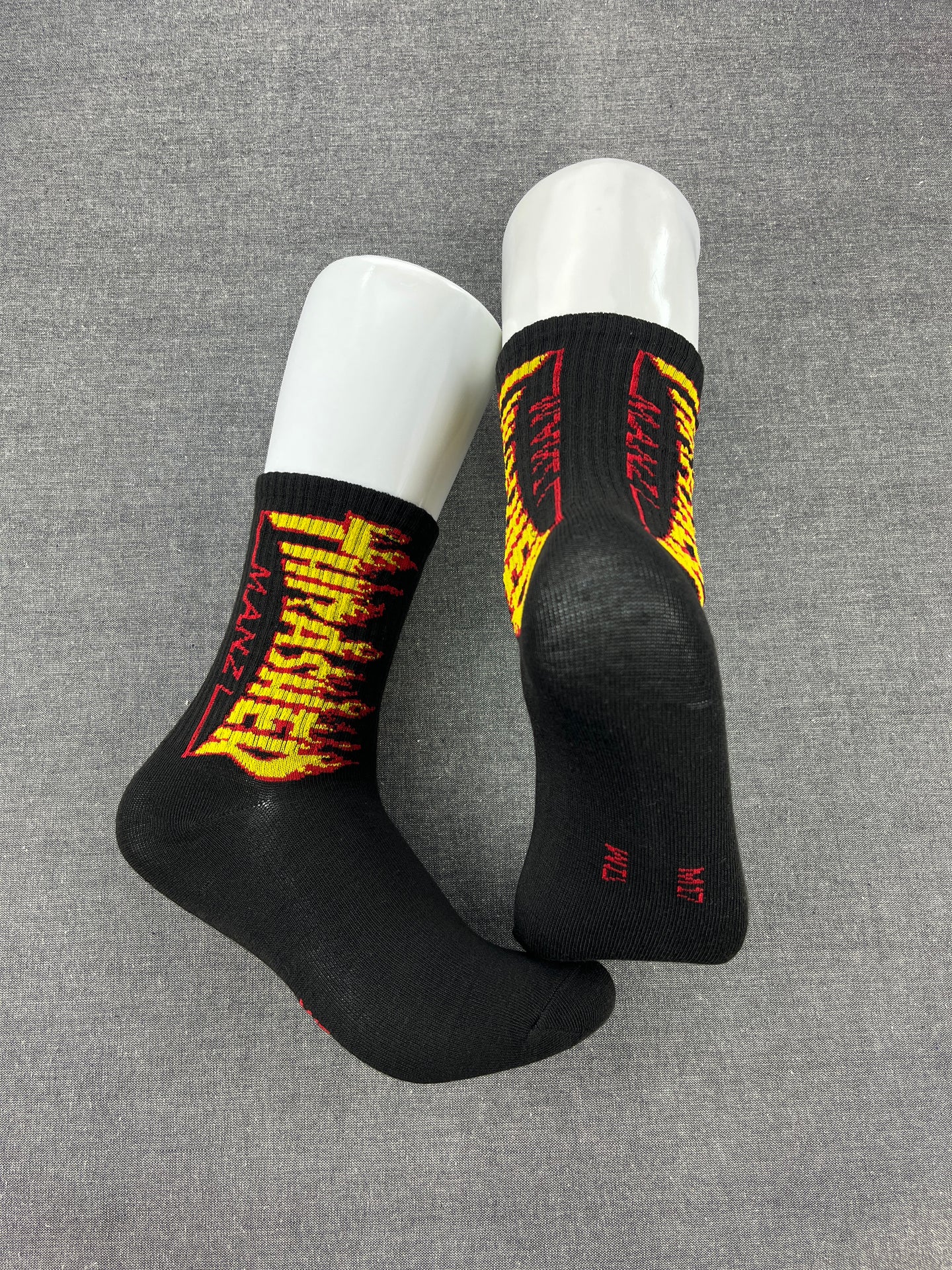 THRASHER Black Crew Socks