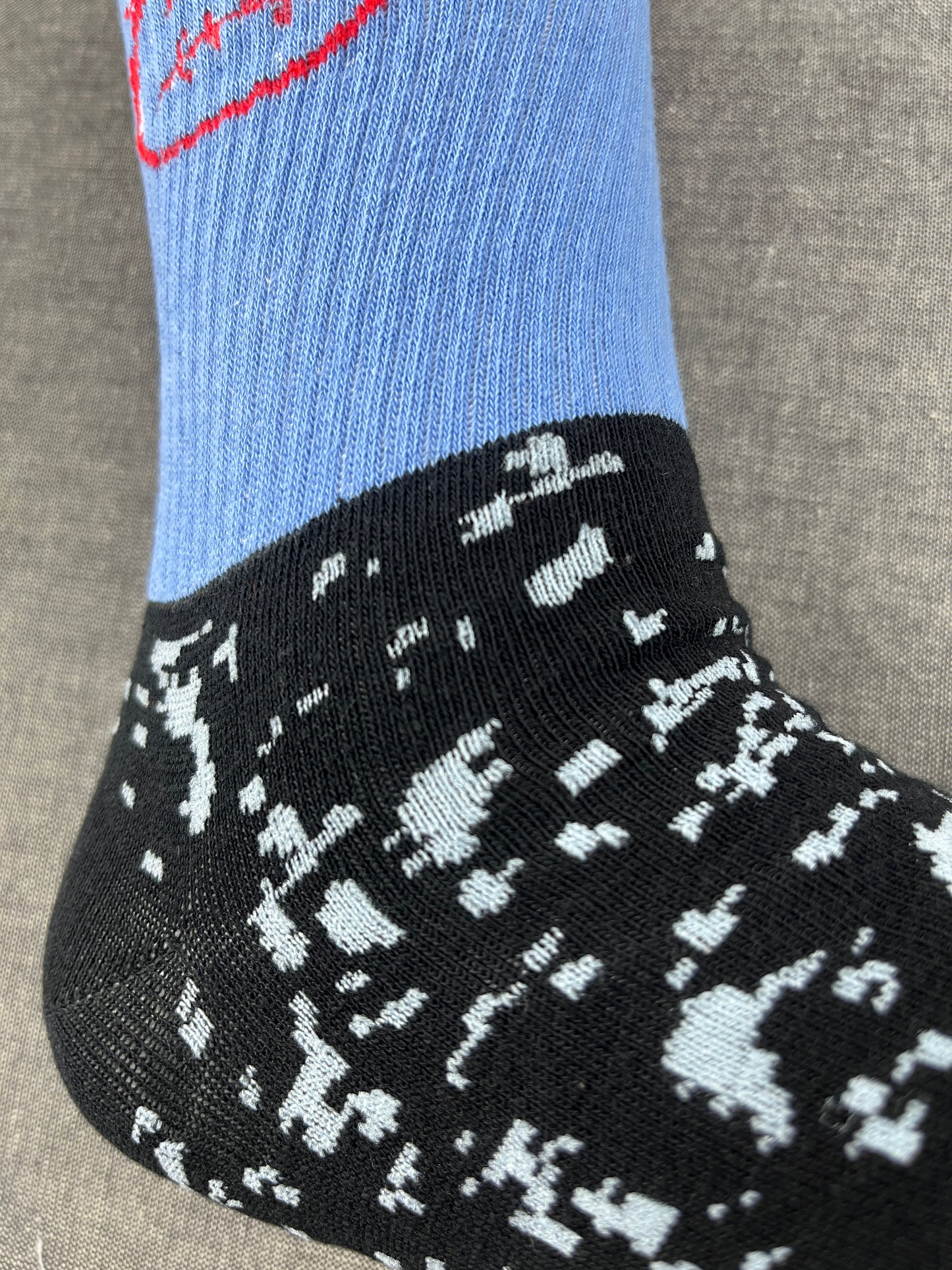 CACTUS JACK Blue & Black Crew Socks