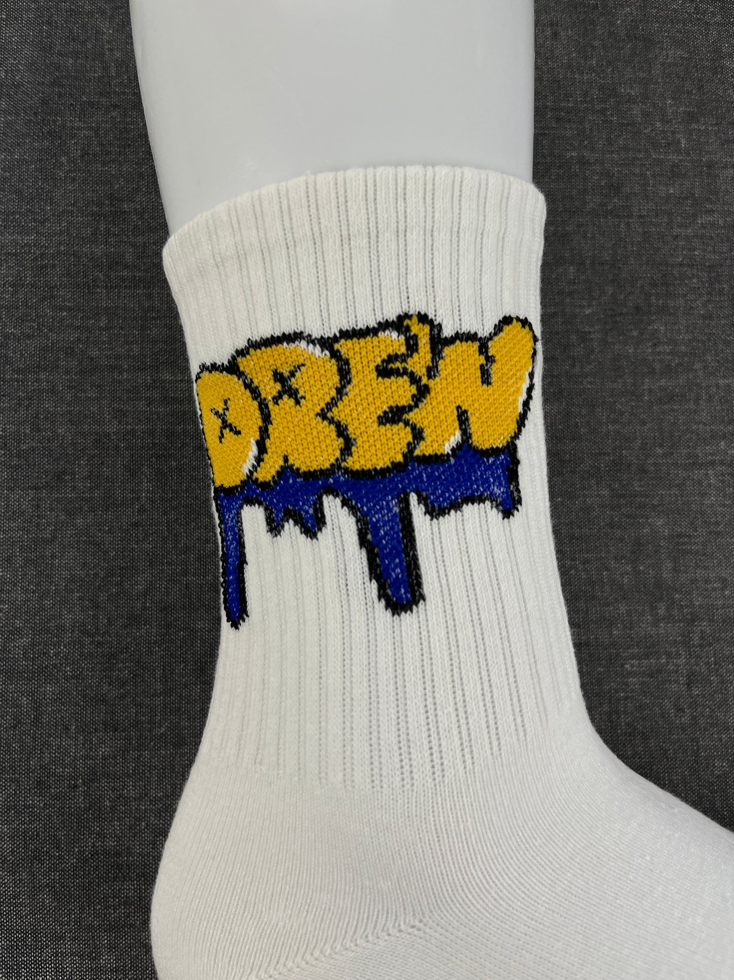 DREW White Crew Socks