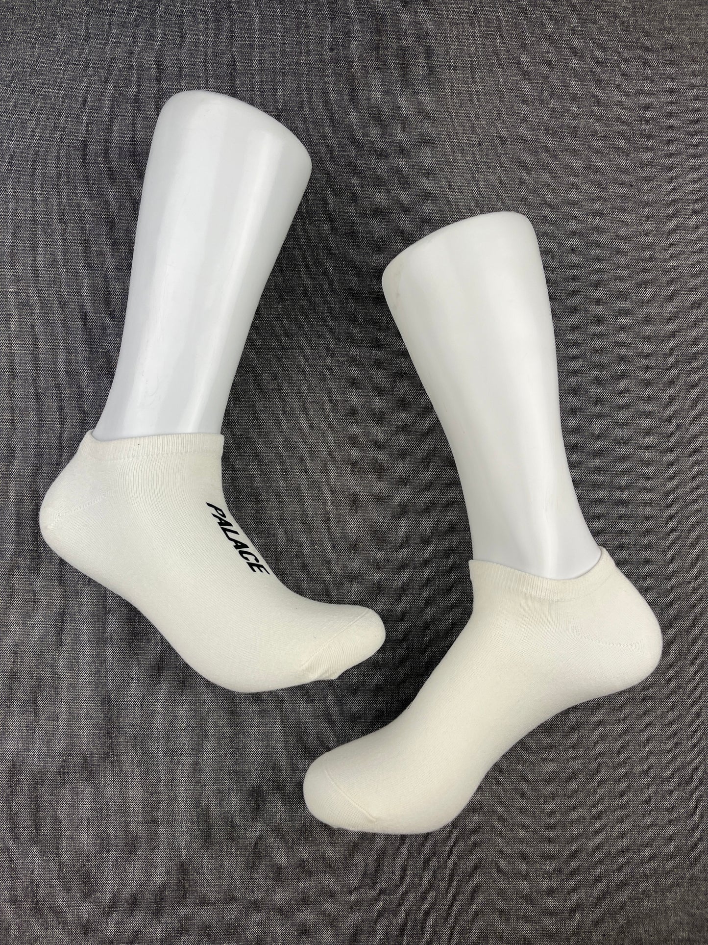 PALACE White Ankle Socks