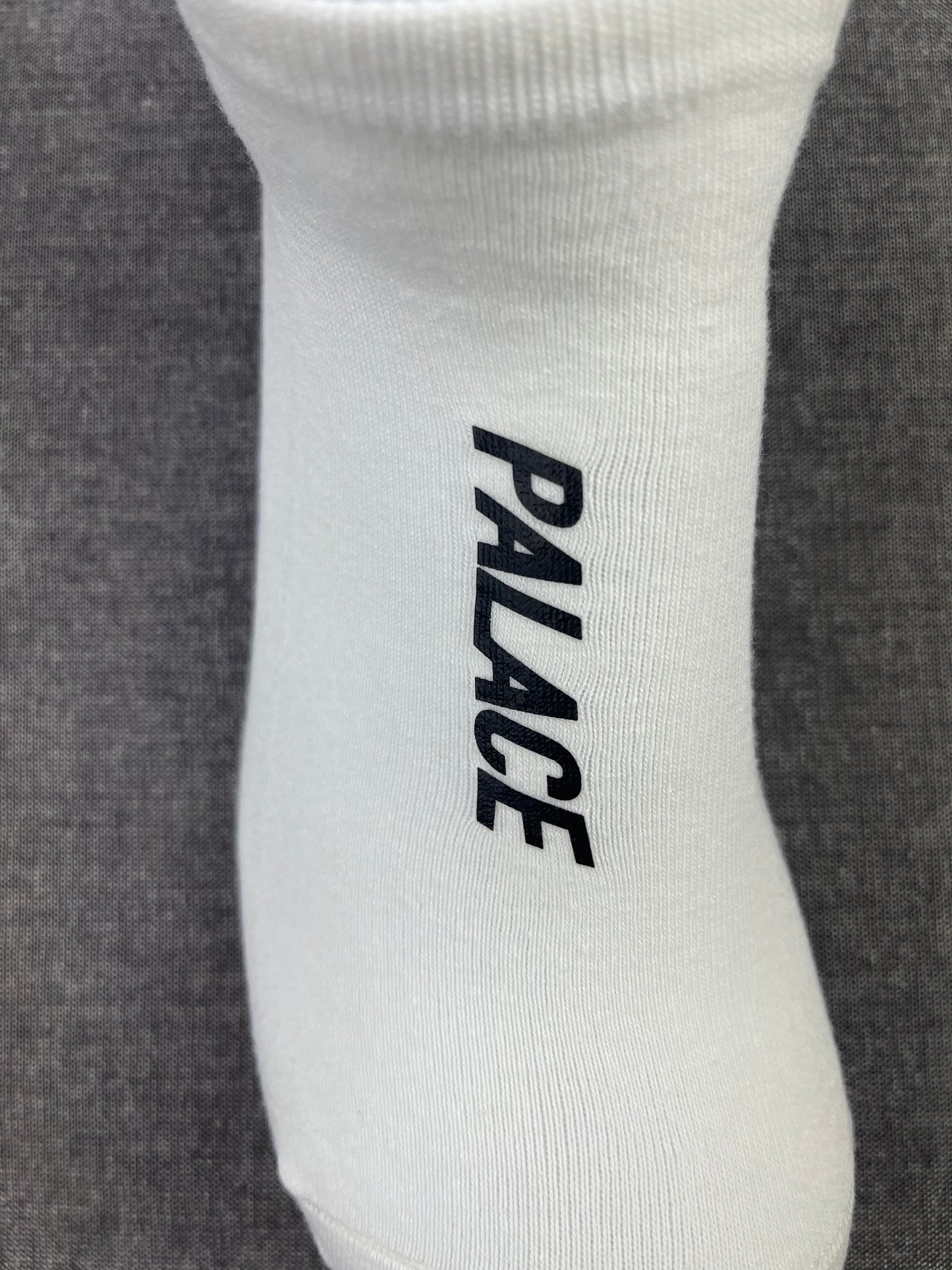 PALACE White Ankle Socks