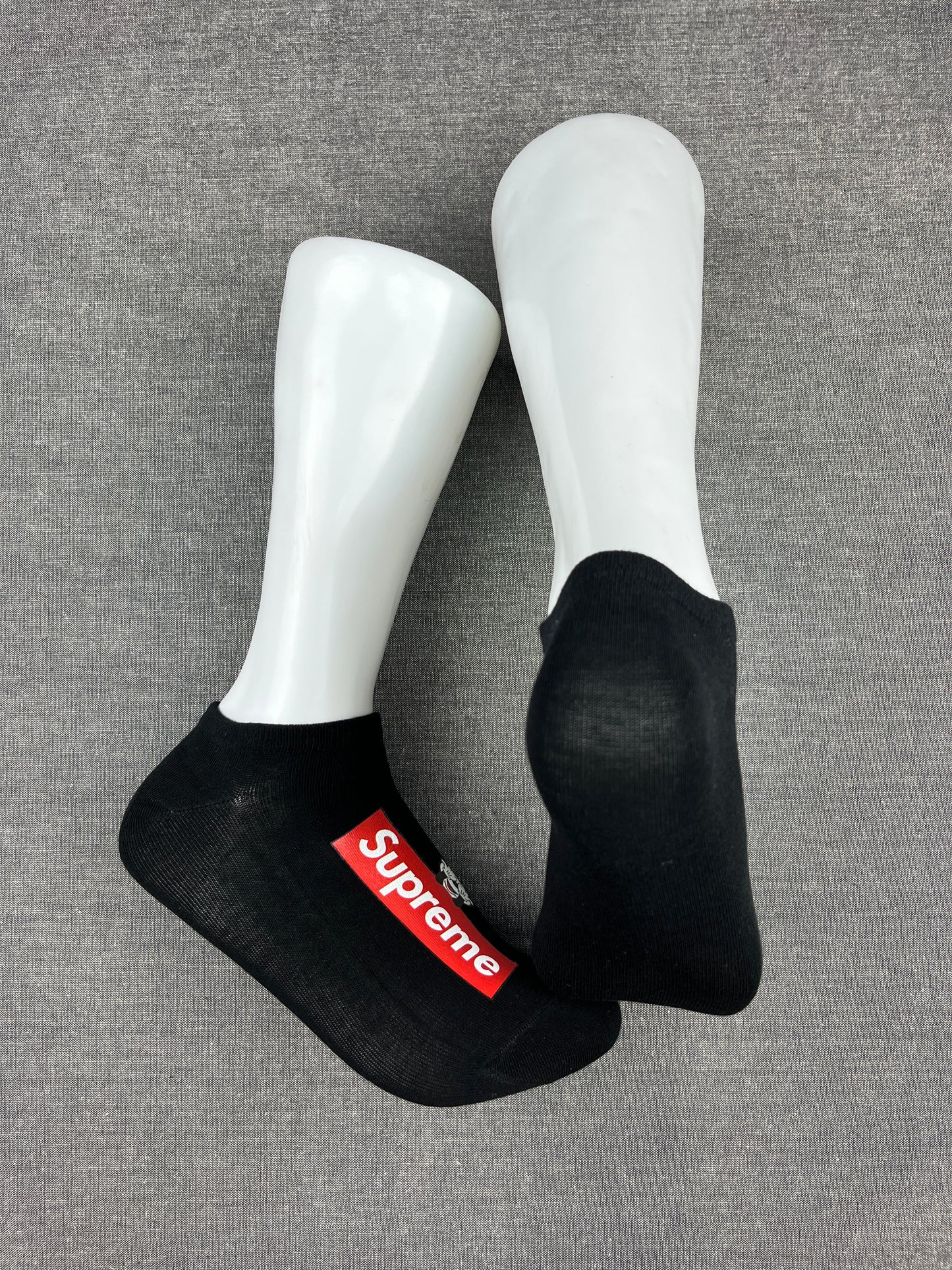 Supreme Micky Mouse Black Ankle Socks