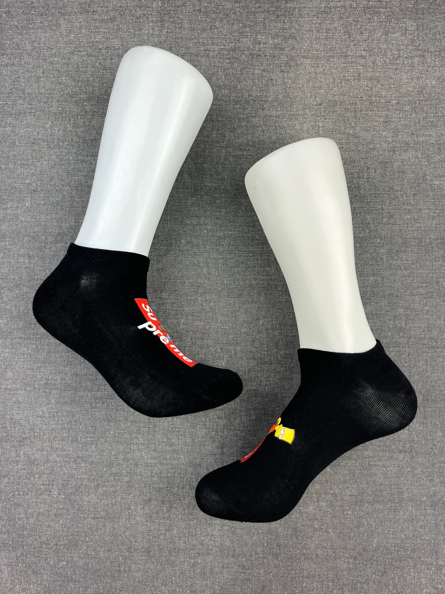 Supreme BART SIMPSON Black Ankle Socks