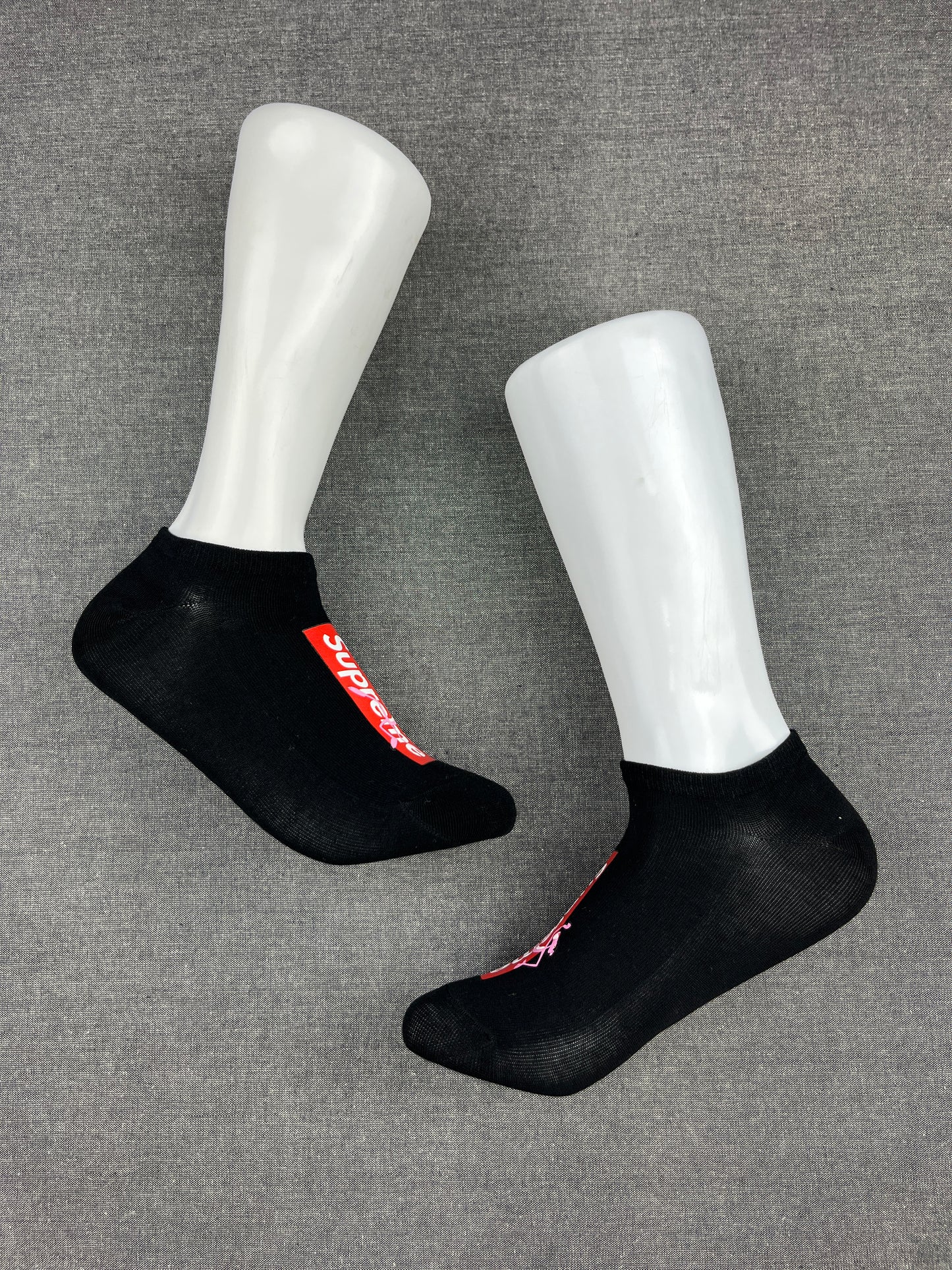 Supreme PINK PANTHER Black Ankle Socks