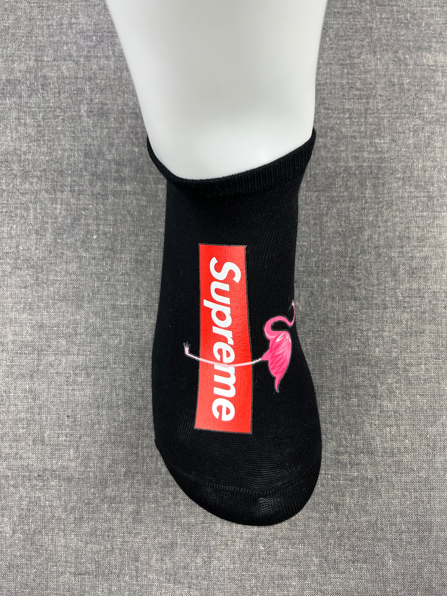 Supreme FLAMINGO Black Ankle Socks