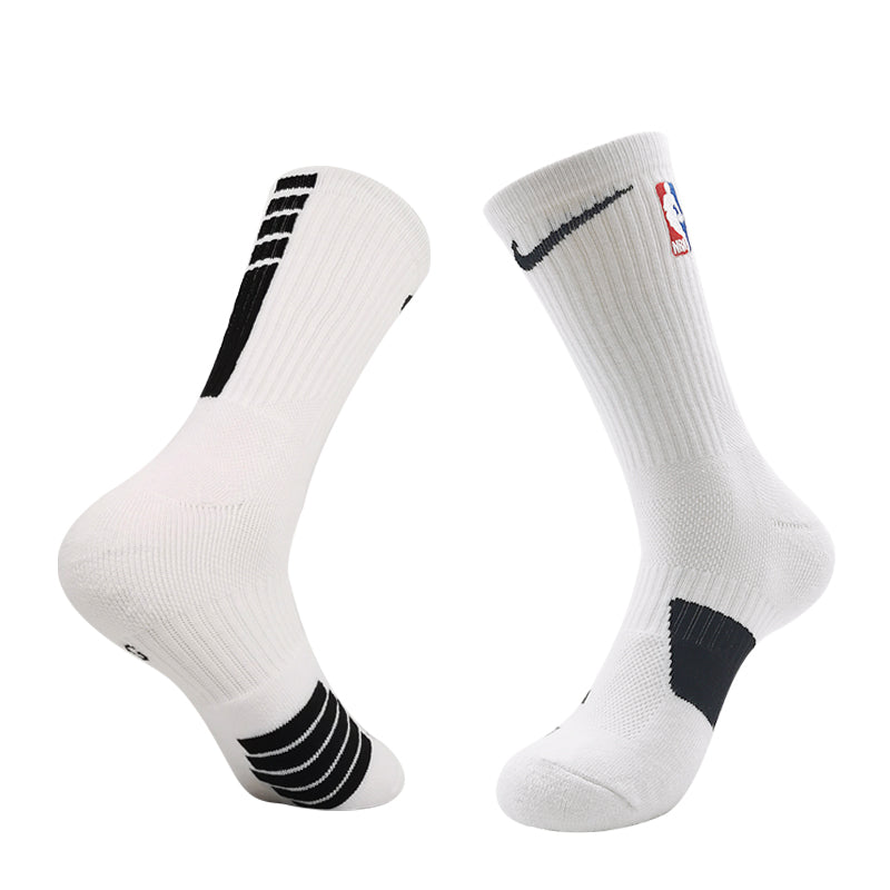 NIKE NBA White Crew Basketball Socks