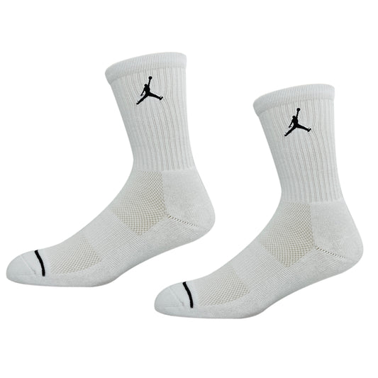 Jordan White Crew Socks