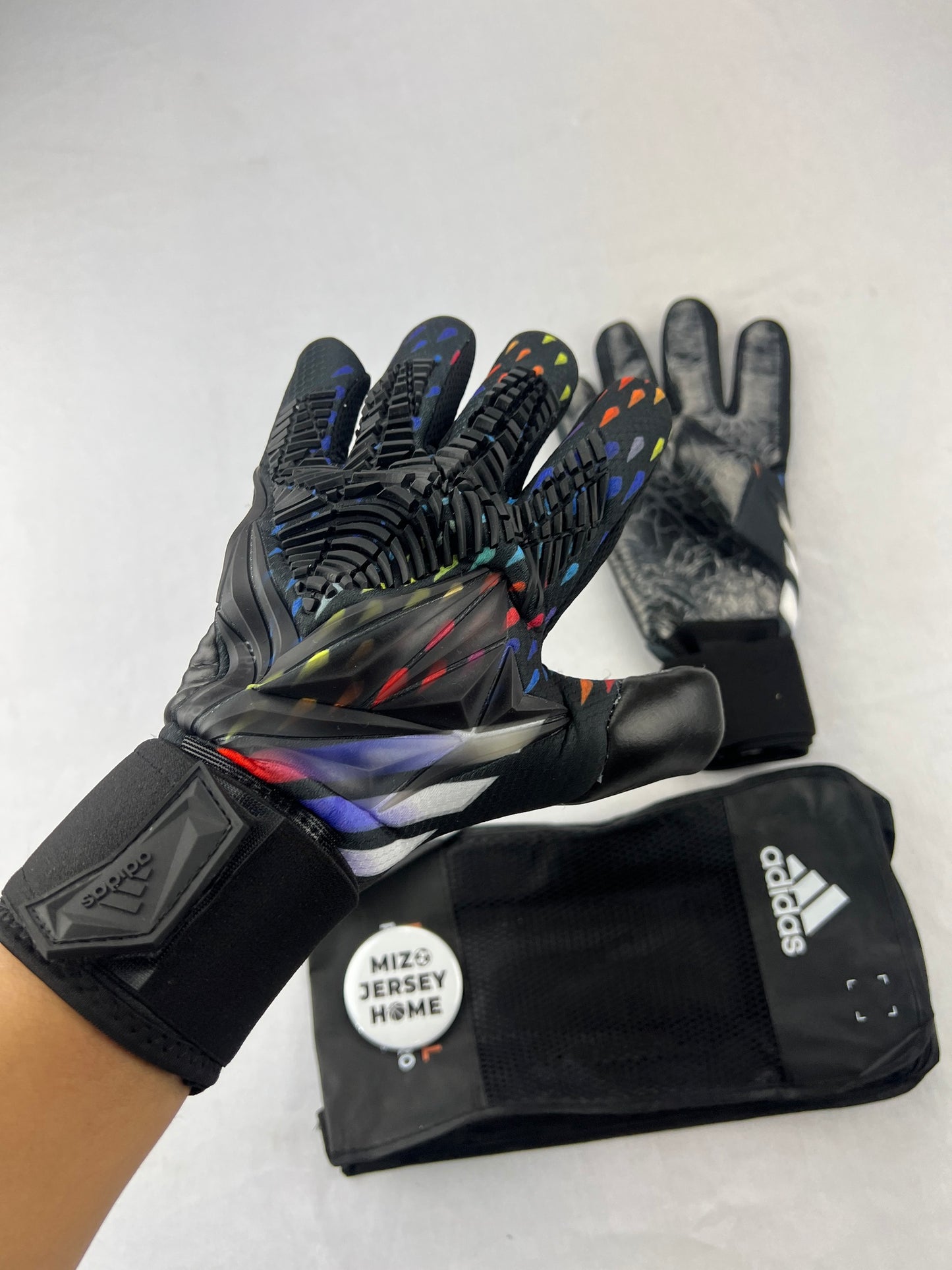 ADIDAS Black & Rainbow Goalkeeper Gloves