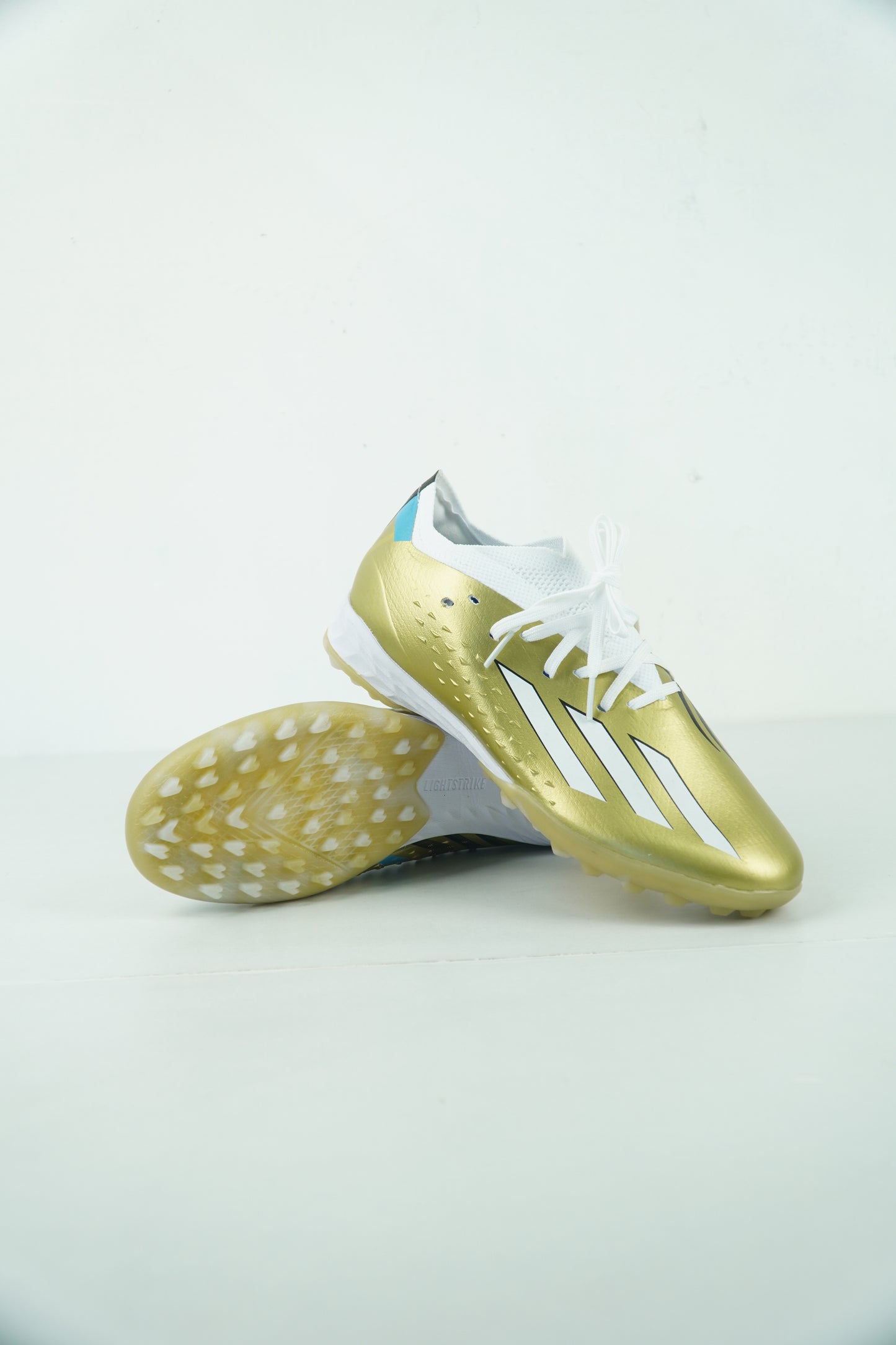 Adidas x Messi TF Gold Futsal Shoes â Mizo Jersey Home