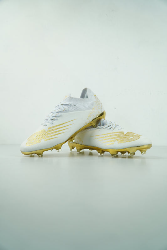 New Balance FG White Football Shoes