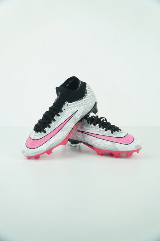 Nike Mercurial Air Zoom FG Silver & Pink Football Shoes