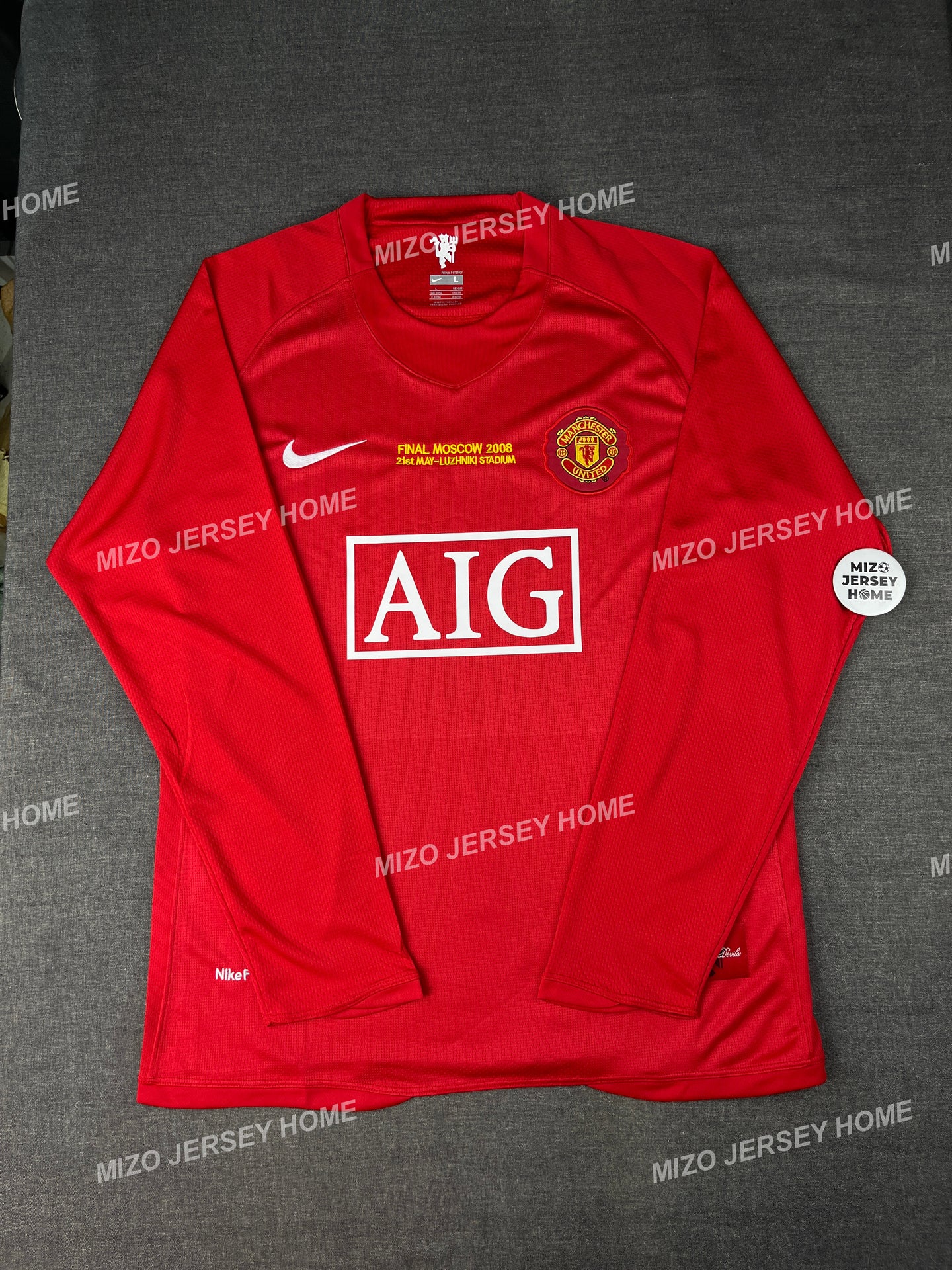 MANCHESTER UNITED HOME 2008 UEFA CHAMPIONS LEAGUE FINAL | RETRO JERSEY