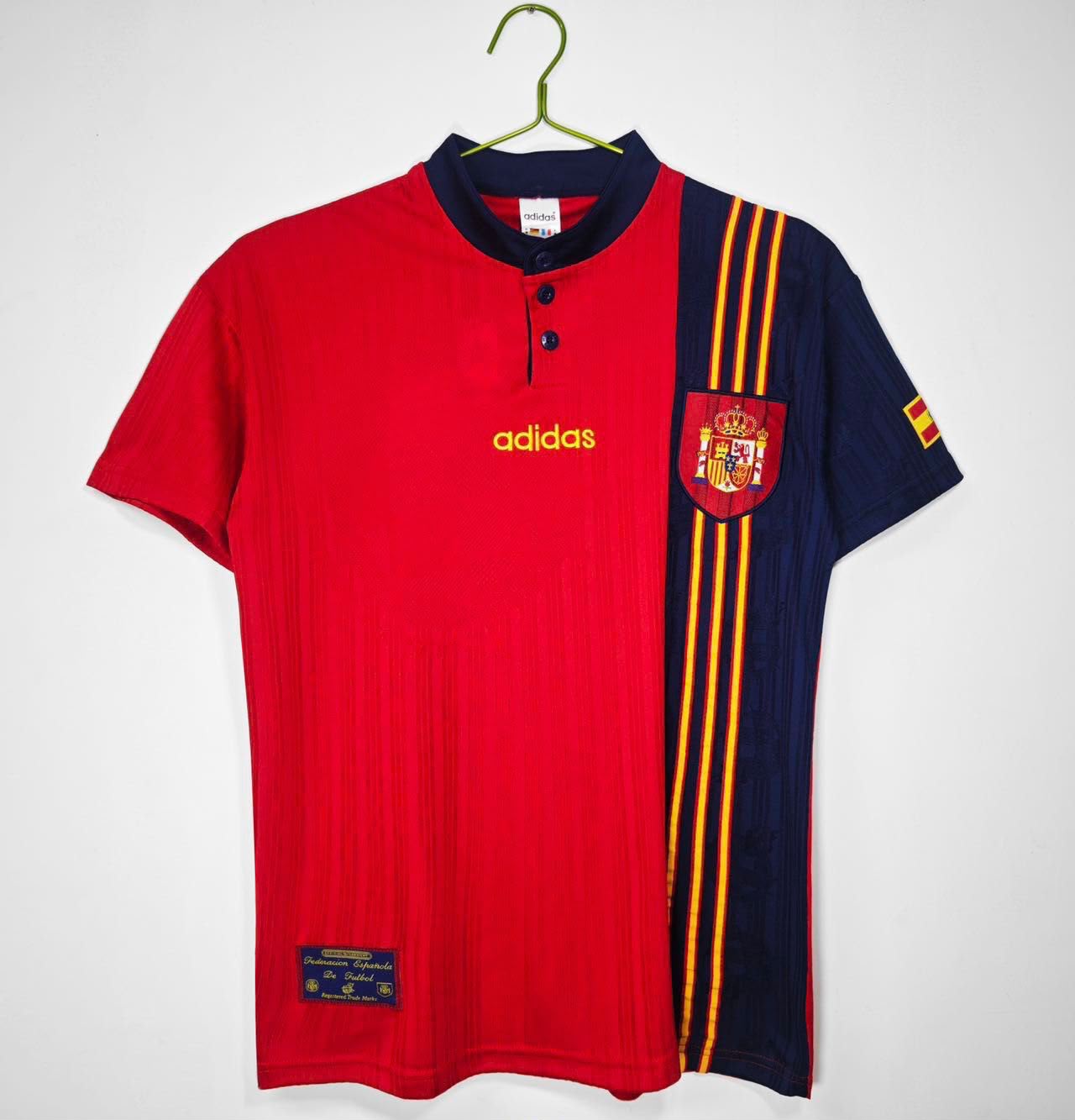 Spain Retro 1996 Home Jersey