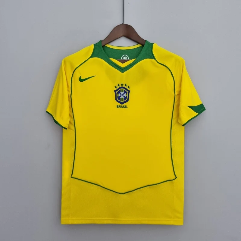BRAZIL Retro 2004 Home Jersey