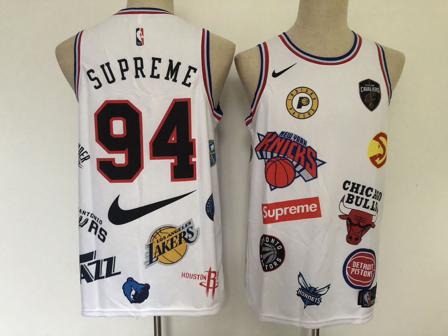 Nike X Supreme White NBA Jersey