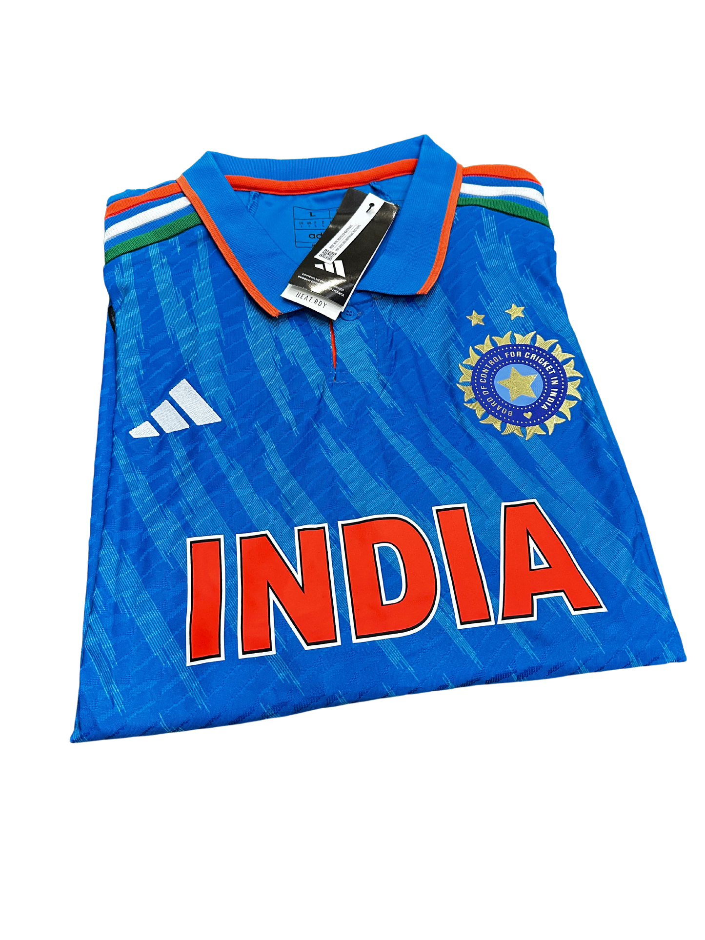 India Cricket Fullsleeve Jersey Tri-Color Stripes World Cup 2023
