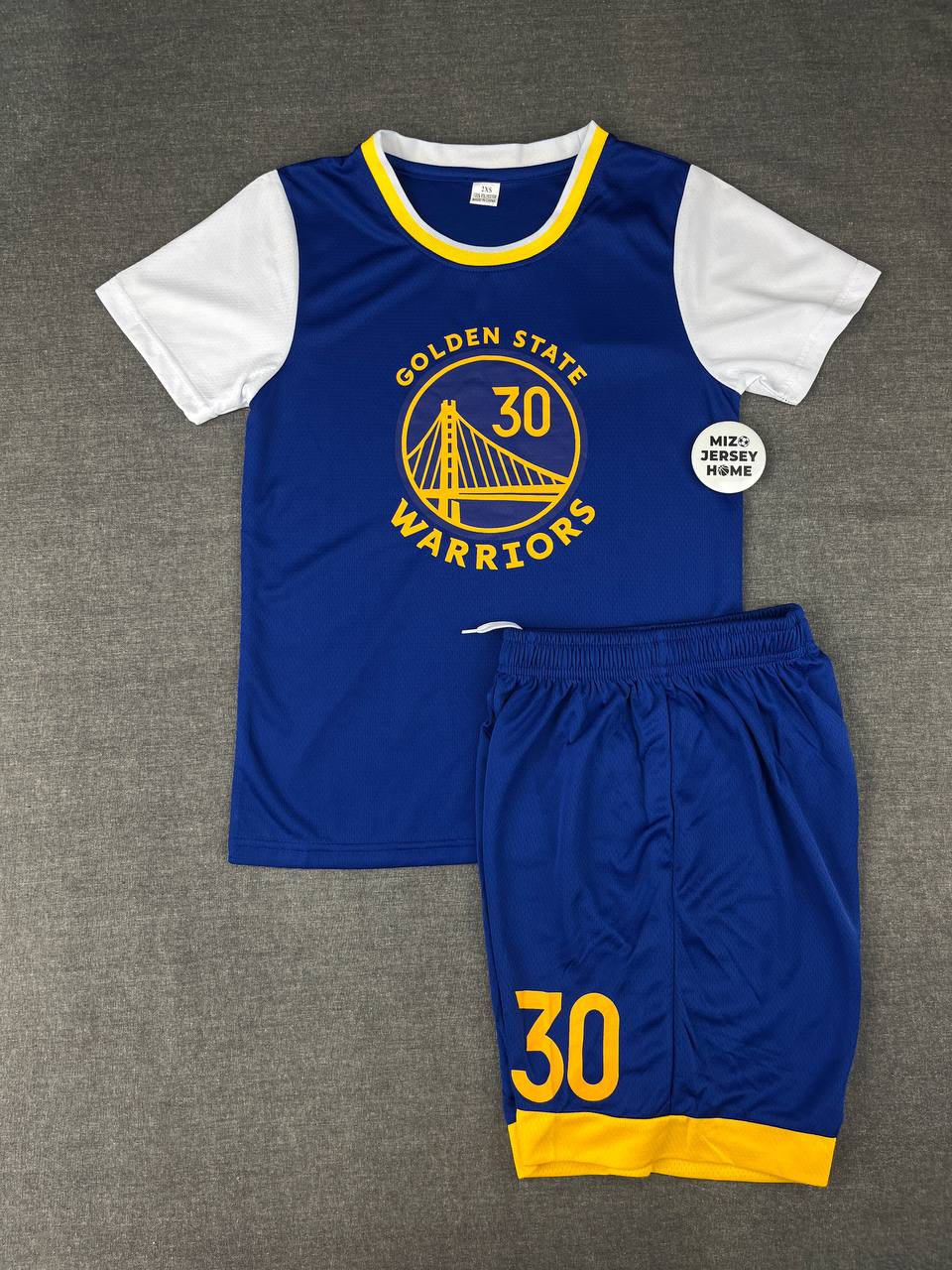 STEPHEN CURRY 30 Golden State Warriors Kids Jersey Set