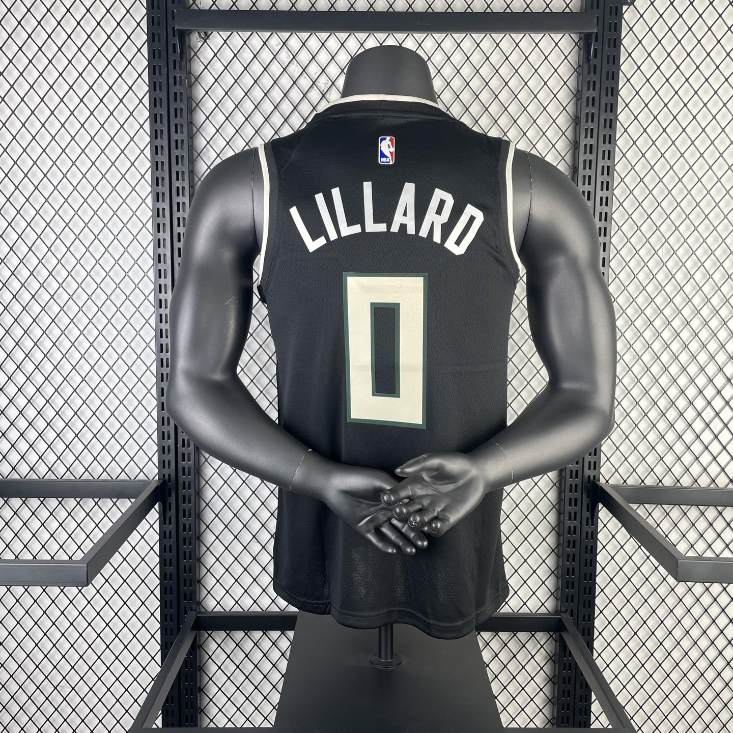 LILLARD 0 Black Milwaukee Bucks Heat Pressed Edition NBA Jersey