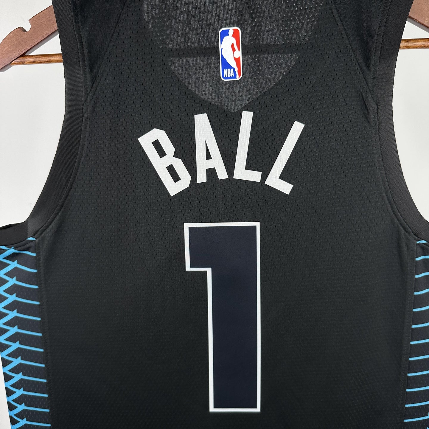 BALL 1 Black Buzzcity Heat Pressed Edition NBA Jersey