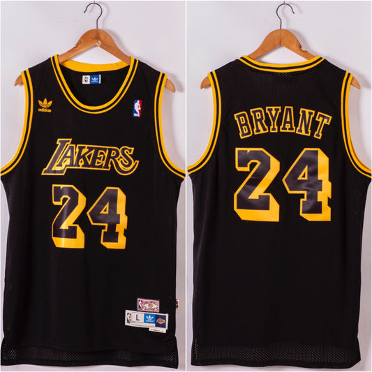 BRYANT 24 Black Adidas Los Angeles Lakers NBA Jersey