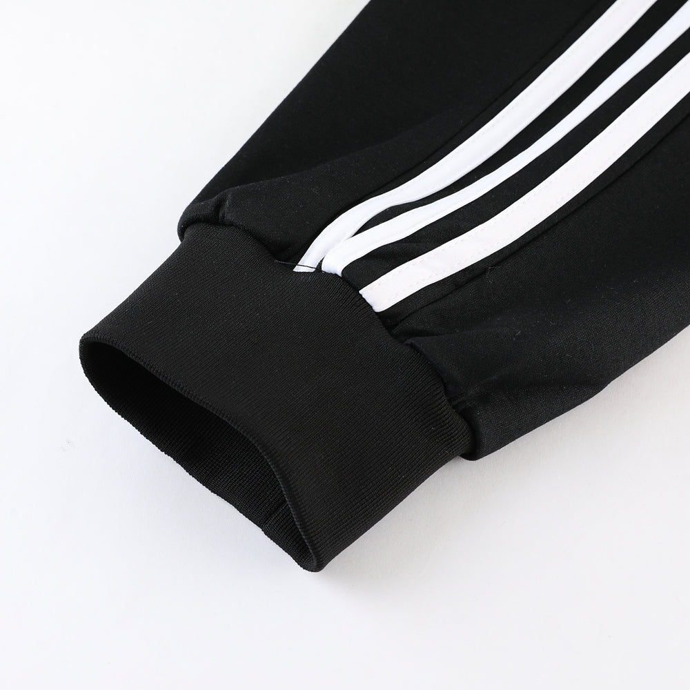 Adidas Black Hooded Tracksuit
