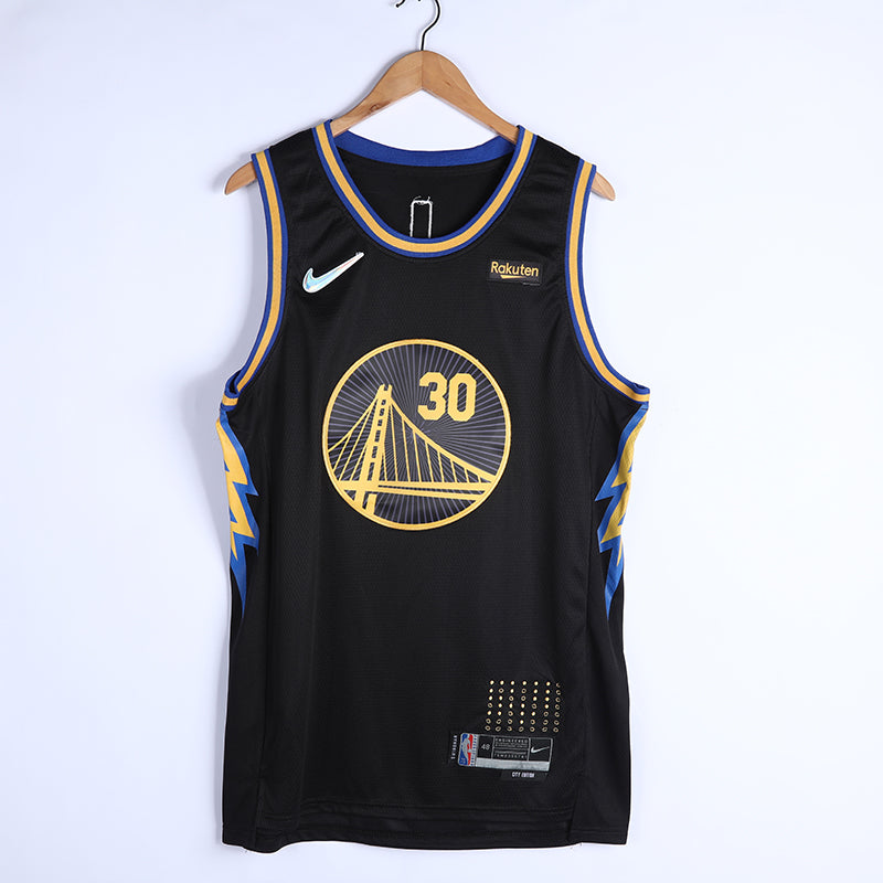 CURRY 30 Black NIKE Golden State Warriors NBA Jersey