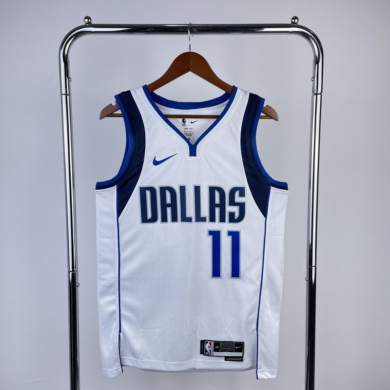 KYRIE IRVING 11 White Dallas Mavericks Heat Pressed Edition NBA Jersey
