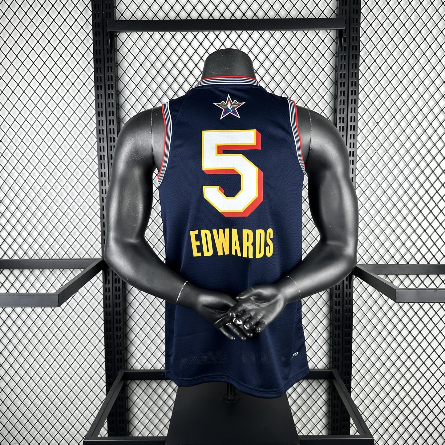 EDWARDS 5 Dark Blue All Star Heat Pressed Edition NBA Jersey