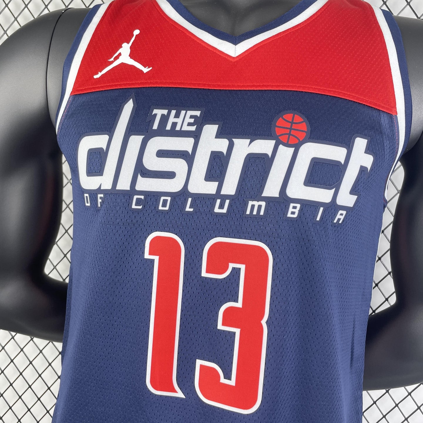 POOLE 13 Dark Blue The District Columbia Heat Pressed Edition NBA Jersey