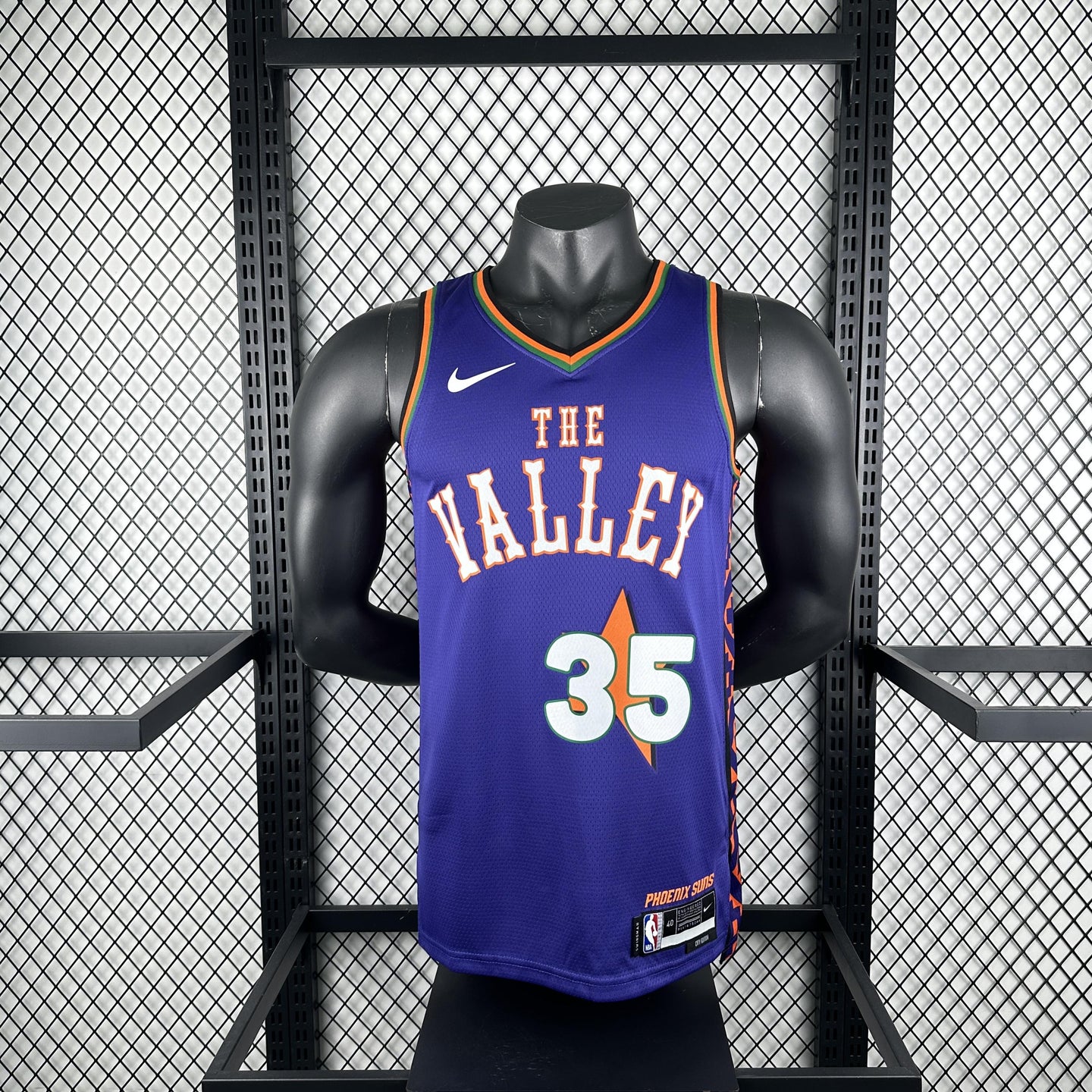 DURANT 35 Purple The Valley Heat Pressed Edition NBA Jersey