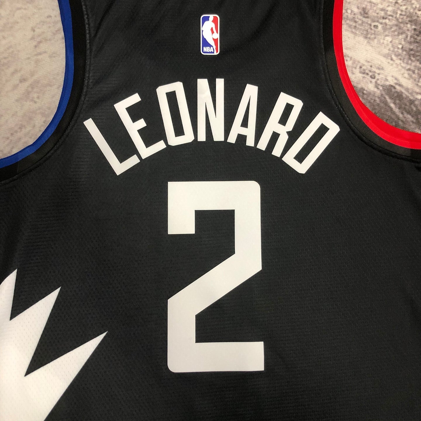 LEONARD 2 Black Los Angeles Clippers Heat Pressed Edition NBA Jersey