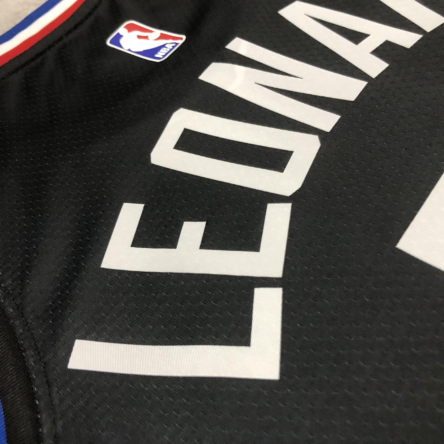 LEONARD 2 Black Los Angeles Clippers Heat Pressed Edition NBA Jersey