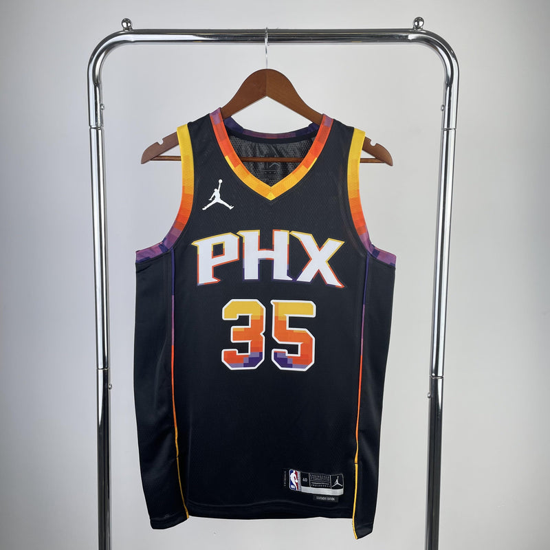 DURANT 35 Black Phoenix Suns  Heat Pressed Edition NBA Jersey