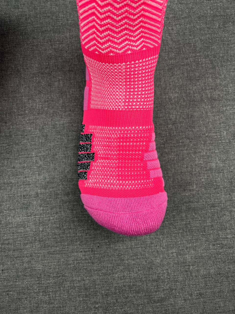 Nike White & Pink NBA Crew Socks