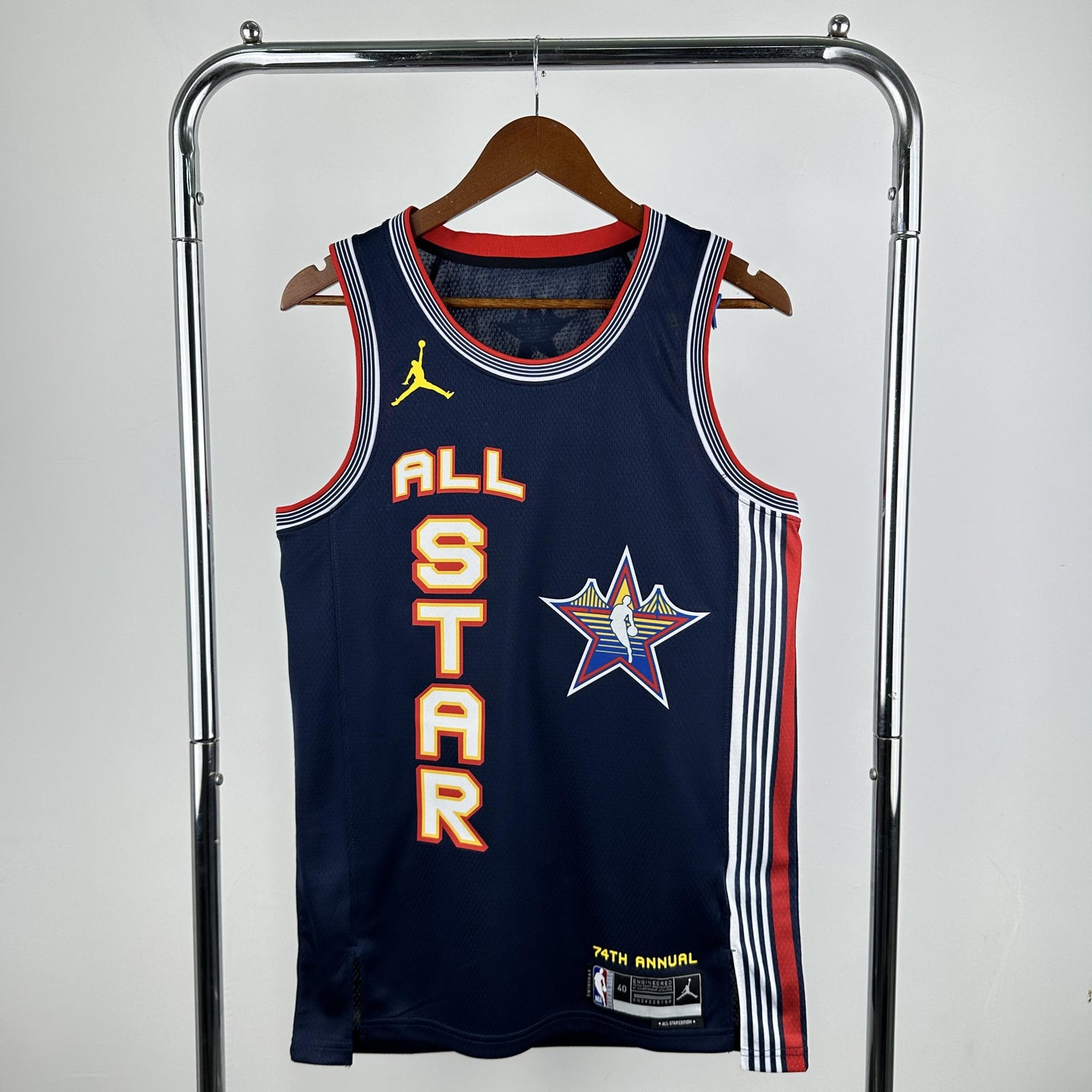 EDWARDS 5 Dark Blue All Star Heat Pressed Edition NBA Jersey