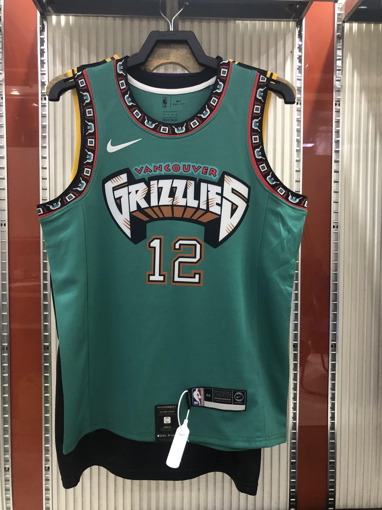 MORANT 12 Green Memphis Grizzlies Heat Pressed Edition NBA Jersey