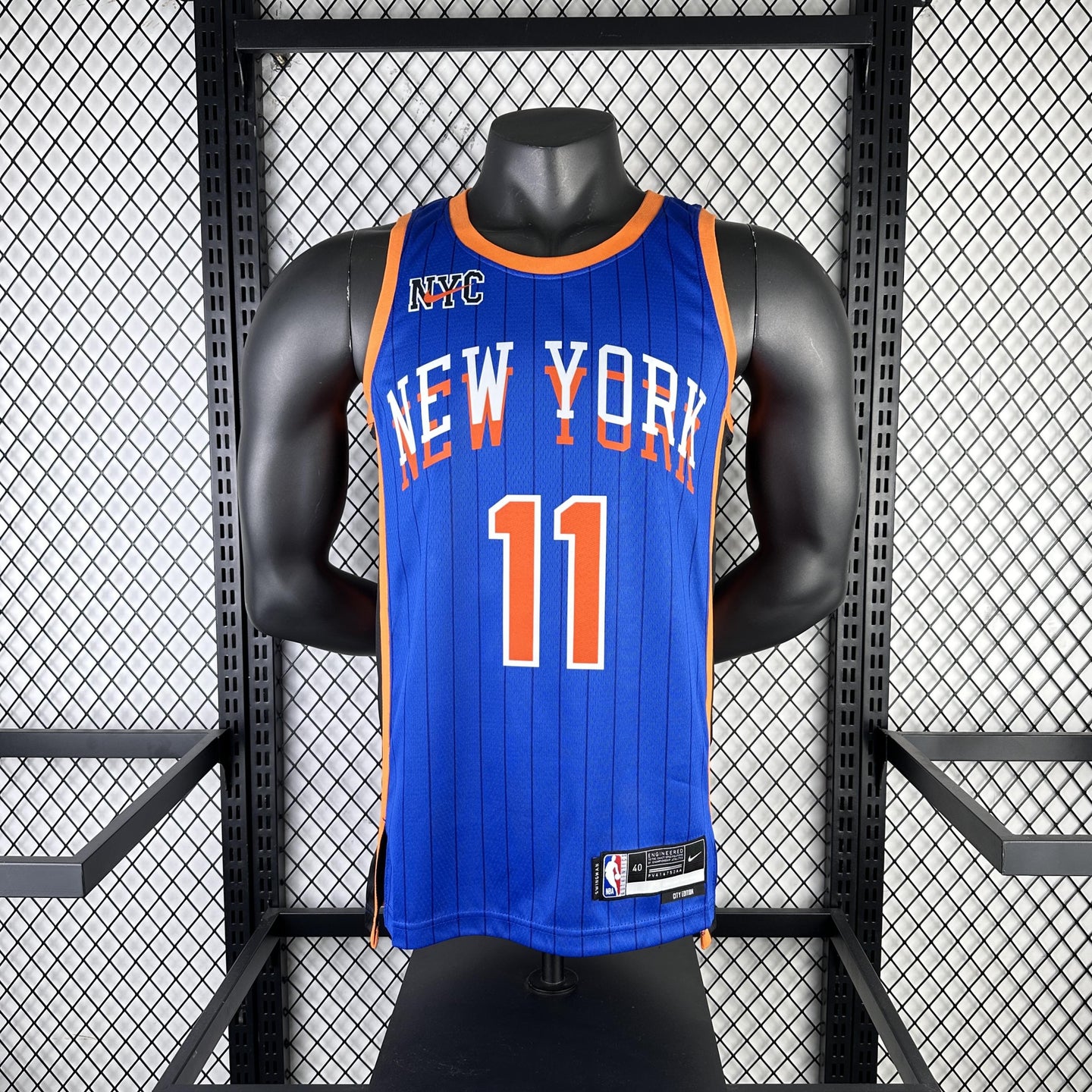 BRUNSON 11 New York Knicks Heat Pressed Edition NBA Jersey