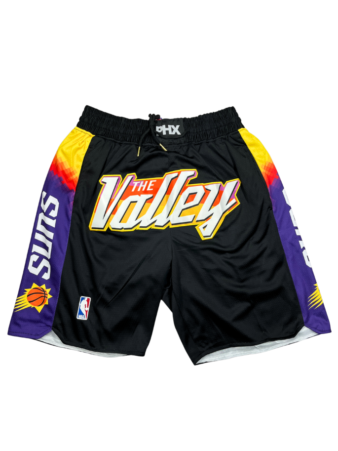Phoenix Suns Black Shorts Full Embroidery