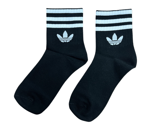 Adidas Black Stripes Ankle Socks