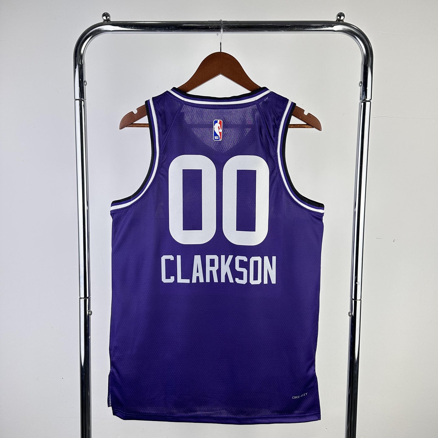 CLARKSON 00 Purple Utah Jazz Heat Pressed Edition NBA Jersey