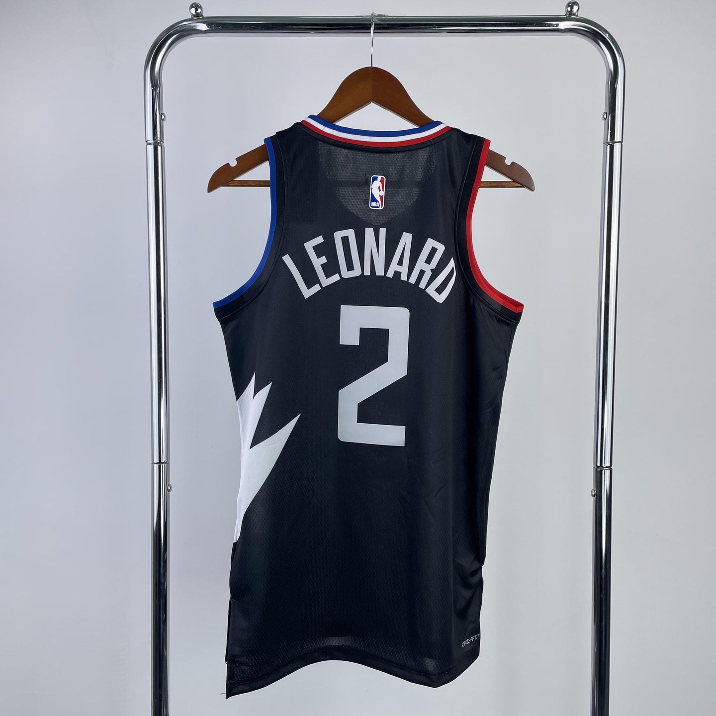 LEONARD 2 Black Los Angeles Clippers Heat Pressed Edition NBA Jersey