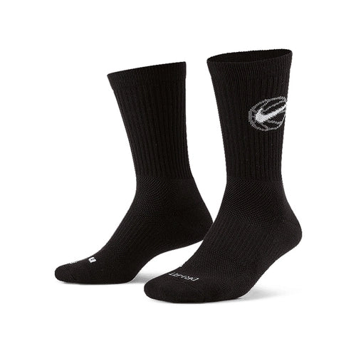NIKE BASKETBALL BLACK CREW SOCKS