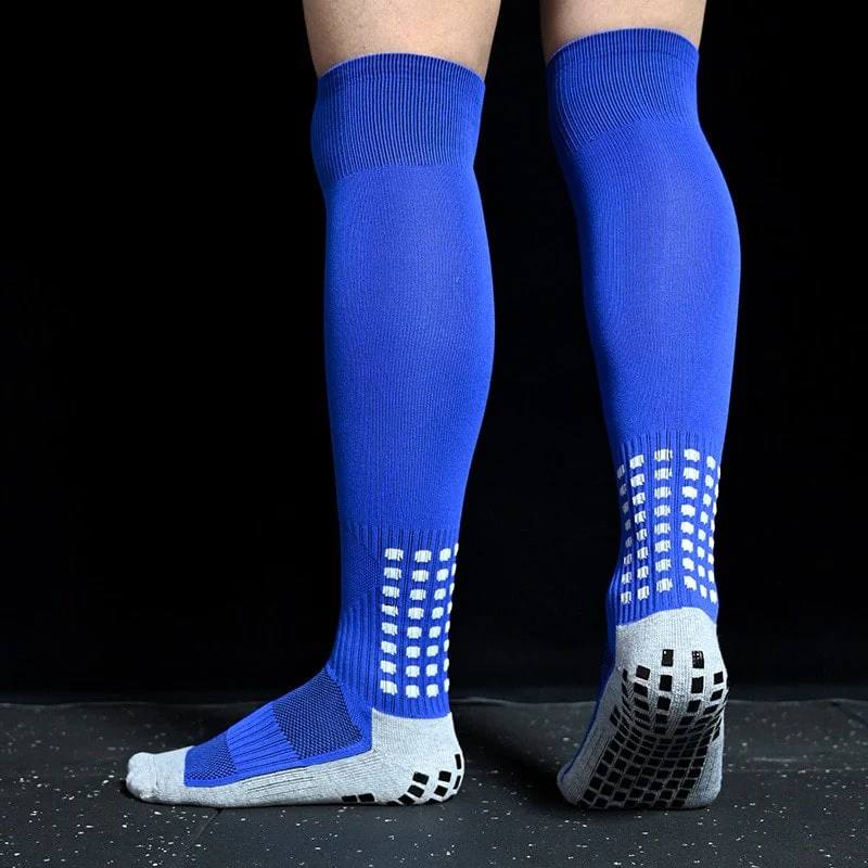Grip Socks Blue Knee High