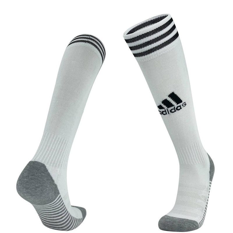 Adidas White Knee High Football Socks