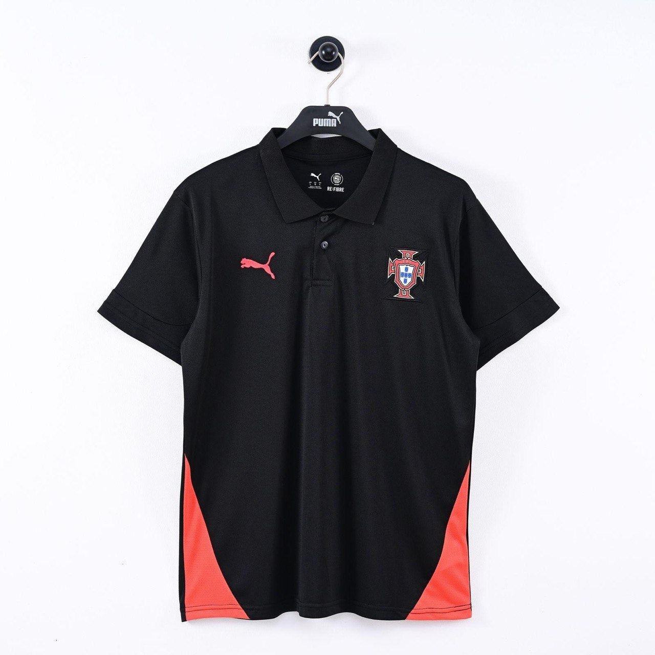 Portugal Black Polo Shirt