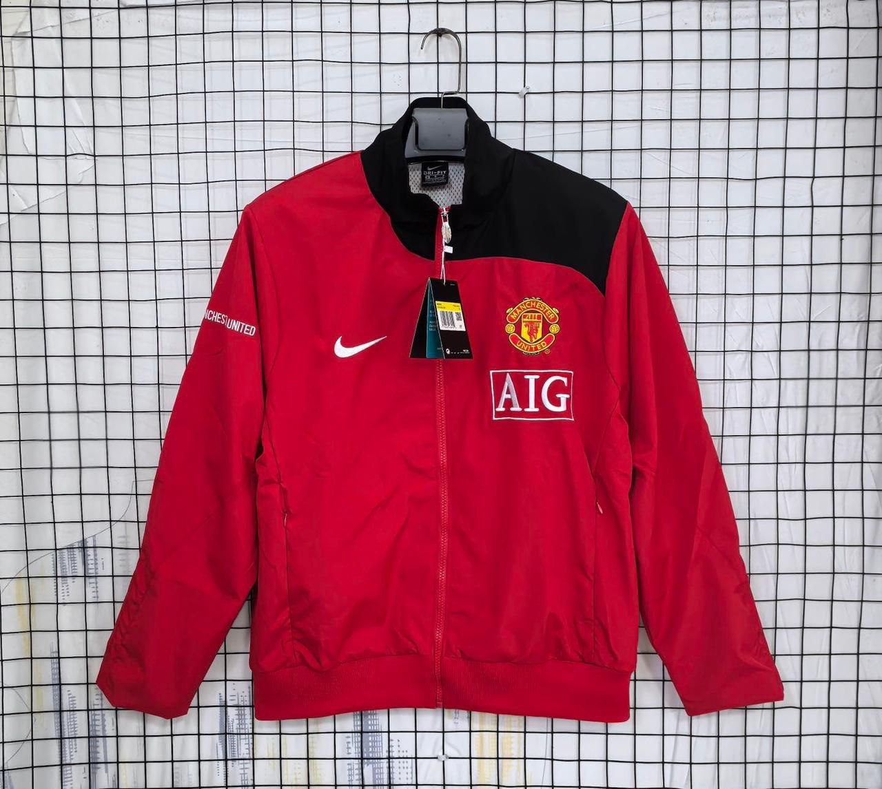 Adidas X Manchester United AIG Red Windcheater Jacket