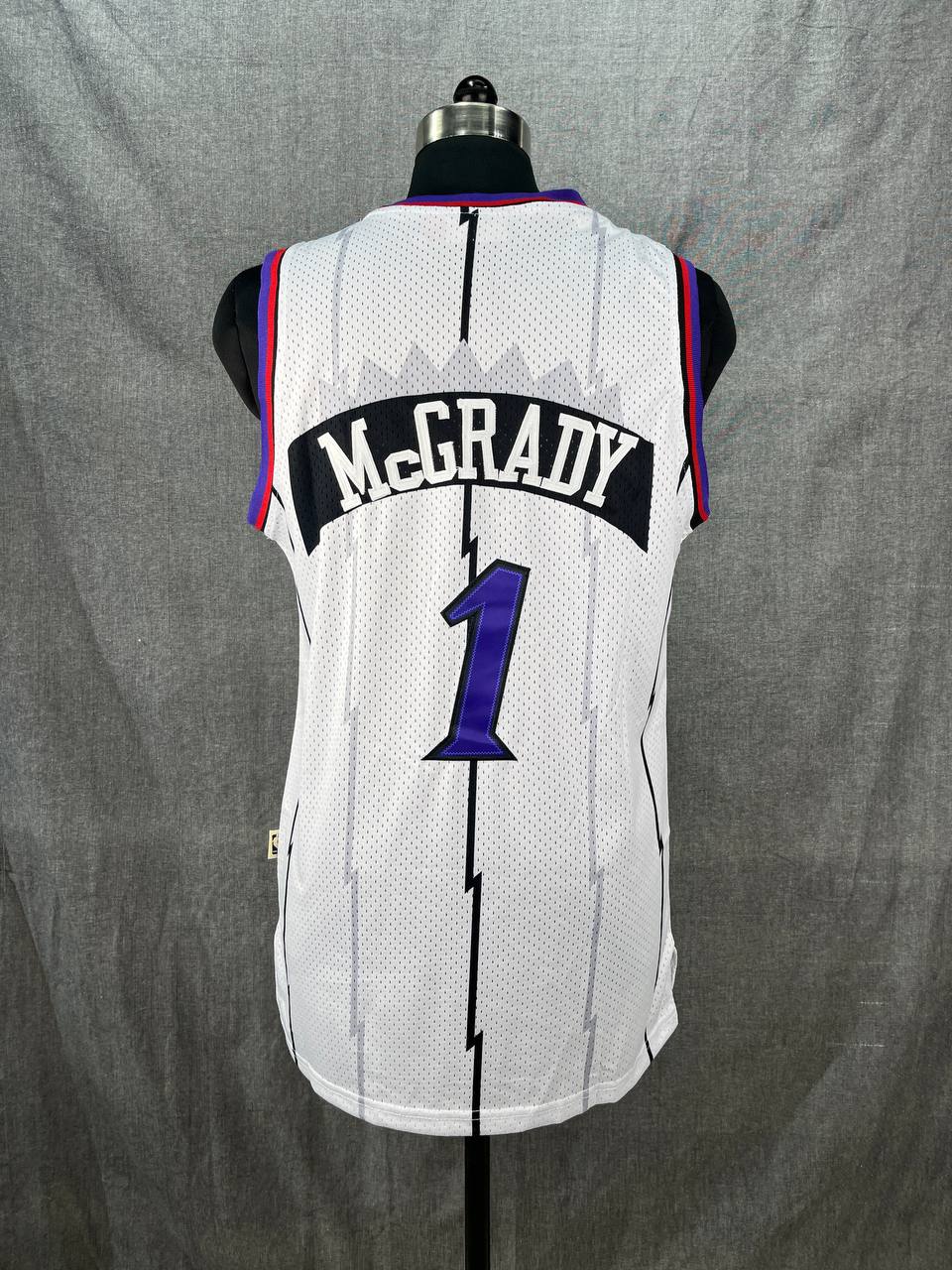 MCGRADY 1 White Toronto Raptors NBA Jersey