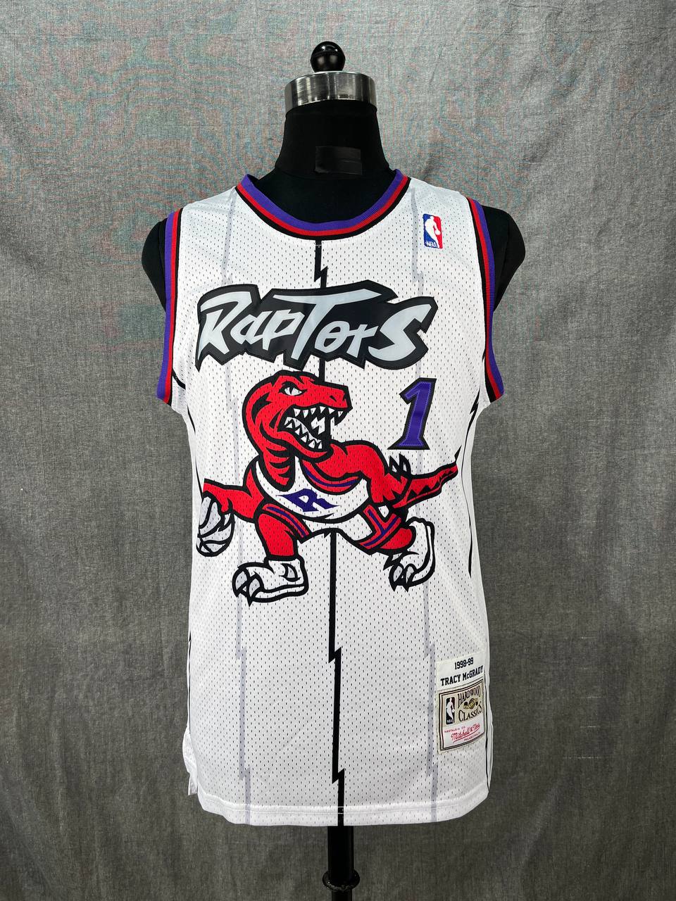 MCGRADY 1 White Toronto Raptors NBA Jersey