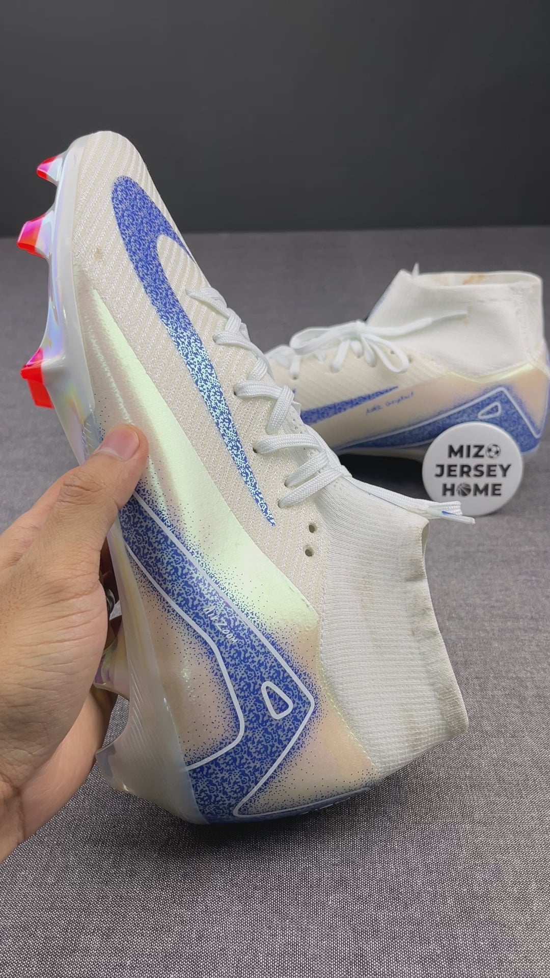 Nike Mercurial Air Zoom SuperFly 10 Blue Print Football Shoes