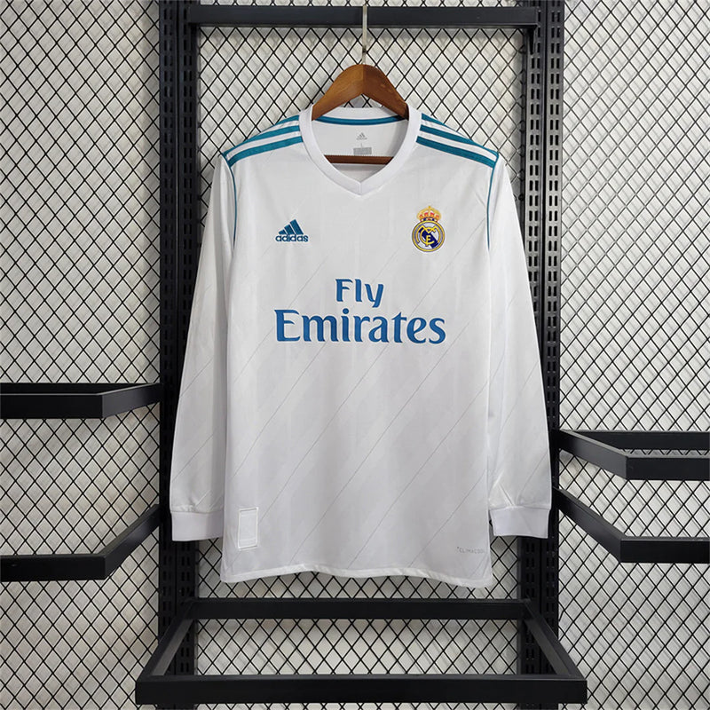 REAL MADRID Retro 2017-2018 Home Jersey FULL SLEEVES